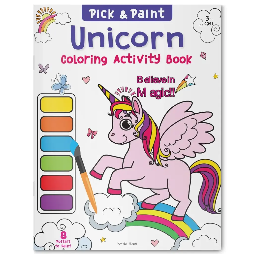 Pick & Paint Coloring Activity Book for Kids | Fun & Creative Colouring with Engaging Themes | Develop Fine Motor Skills, Imagination & Creativity | Ages 4–8