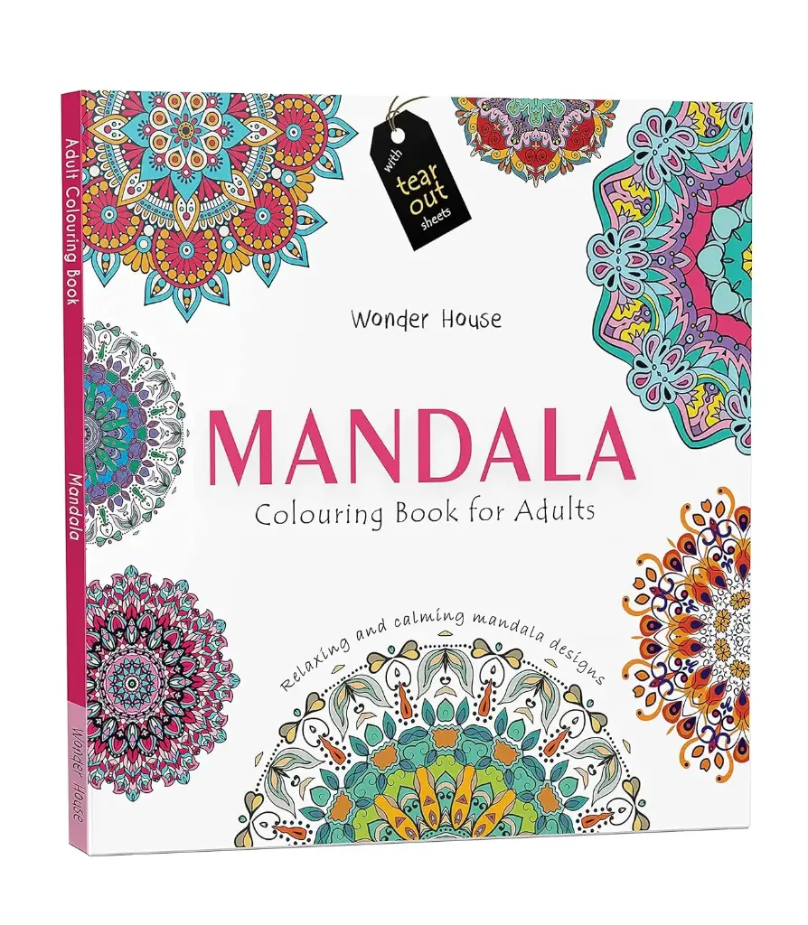 Mandala Coloring Book with Tear-Out Sheets – Creative Mandala Art for All Ages (5+) | 64 Pages of Mindful Coloring Fun 