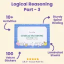 Toddler Logic & Reasoning Activity Binder- Part 3 | Educational Busy Book with  Coding, Counting, Time Reading & Critical Thinking | Ages 3–7