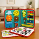 7-in-1 Toddler Busy Book with Zippers, Buckles, Laces & Educational Activities | Montessori Learning Travel Toy for Ages 1–5