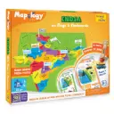 Imagimake Mapology India Map Puzzle with Flashcards & Capitals  Interactive EVA Foam Geography Game  Ages 8+