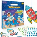 Imagimake Mirror Mosaic Space Kit for Kids  450+ Sparkling Foil Stickers & Travel-Friendly Templates  Ages 3+