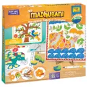 Imagimake DIY Madhubani Art Kit – 3 Canvases, 15 Motif Blocks & 10 Brush Pens  Multi-Technique Indian Folk Art for Ages 8+