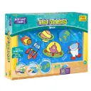 Imagimake Wonderland Clay Stickers Kit  6 DIY Foam Clay Stickers & 12 Air-Dry Color Pouches  Ages 3+  Travel-Friendly, Mess-Free