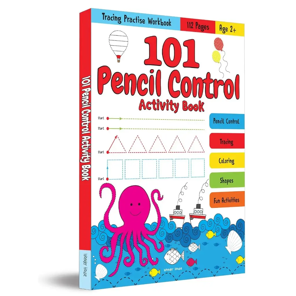 101 Pencil Control Activity Book: Tracing Practise for Kids (Age 2+) | Develop Pencil Control & Motor Skills | 4 Hours of Fun