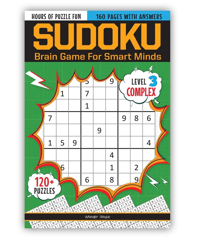 Sudoku – Brain Games for Smart Minds: Level 3 Complex | 120+ Challenging Brain-Booster Puzzles with Solutions