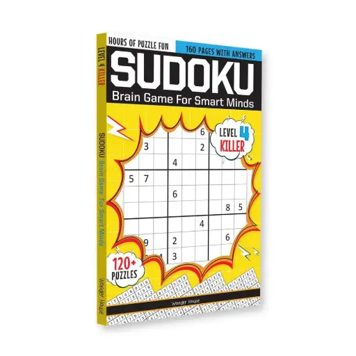 [BKSWND018] Sudoku – Brain Games for Smart Minds: Level 4 Killer | 120+ Advanced Brain-Booster Puzzles with Solutions