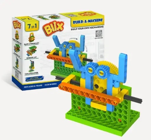 [BLXSTM005] Build-A-Machine – 7-in-1 STEM Toy for Kids, Learn Mechanics & Engineering with 7 Models, Ages 8+