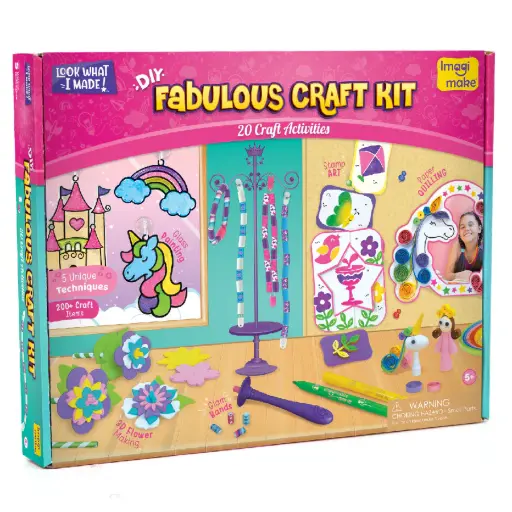 [ARTIMG022] Imagimake Fabulous Craft Kit for Girls | DIY Craft Set with Fashion, Jewellery & Home Decor Activities (Ages 5+)