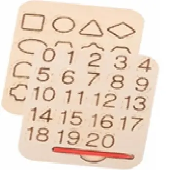 [EDUSUH003] CurioSparks Wooden Number Tracing Board for Kids – Montessori Pre-Writing Toy | Natural Finish