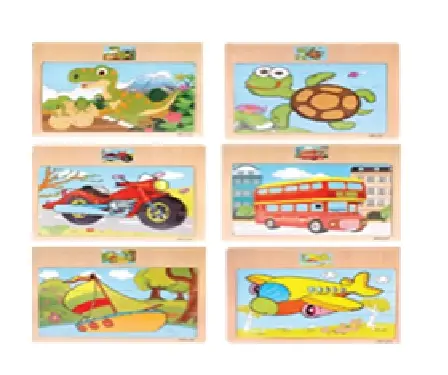 [PZLSUH003] CurioSparks Wooden Animal Illustration Jigsaw Puzzle – Educational Single Board Puzzle for Kids (3+ Years)