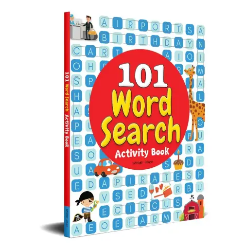 [BKSWND003] 101 Word Search Activity Book: Large Grid Word Search Puzzles for Kids with Attractive Illustrations | Ages 3–6 | Vocabulary Builder | Learn New Words | Boost Motor Skills | 4+ Hours of Fun