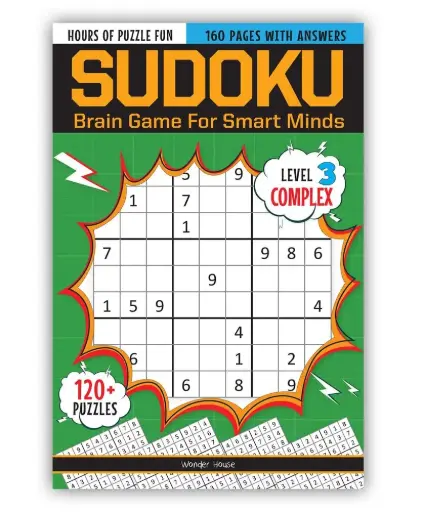 [BKSWND017] Sudoku – Brain Games for Smart Minds: Level 3 Complex | 120+ Challenging Brain-Booster Puzzles with Solutions